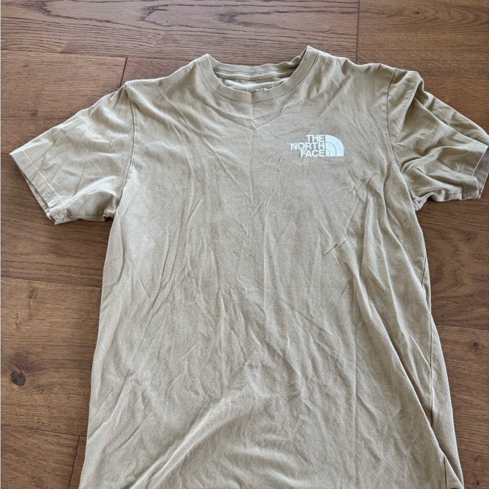 The North Face Men's Beige Short Sleeve Tee